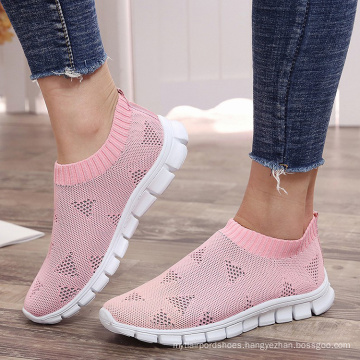 light weight white sole women's casual fashion tennis sock sneakers shoes new arrivals 2020